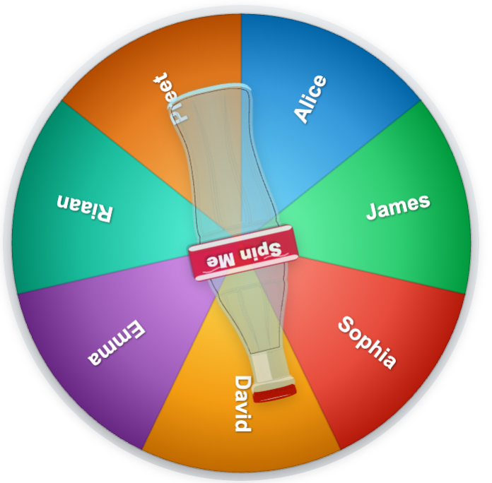 Screenshot showing bottle spinner